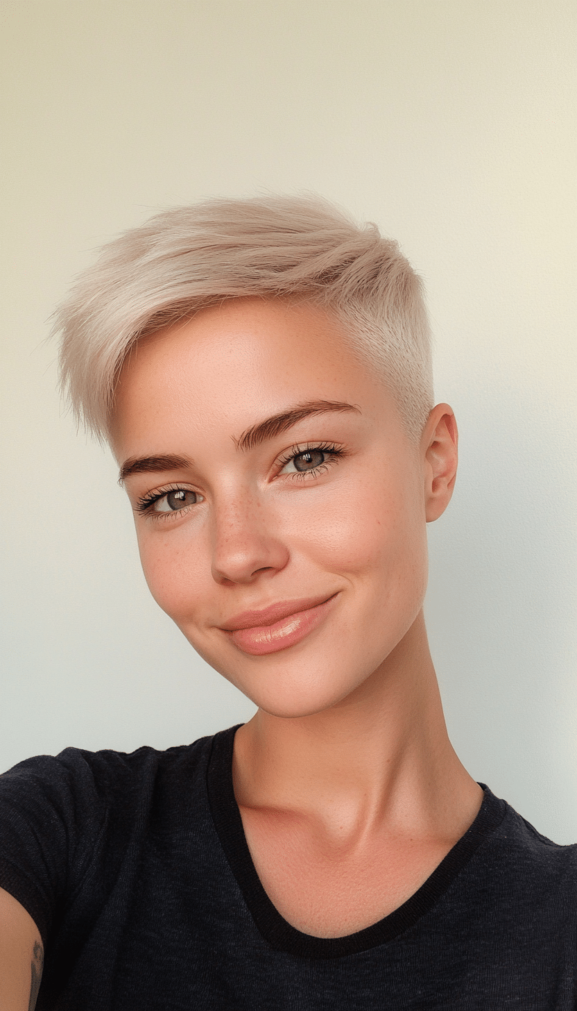 9. Soft Blonde Pixie Fade (Very Short Pixie Haircuts) - Very Short Pixie Haircuts