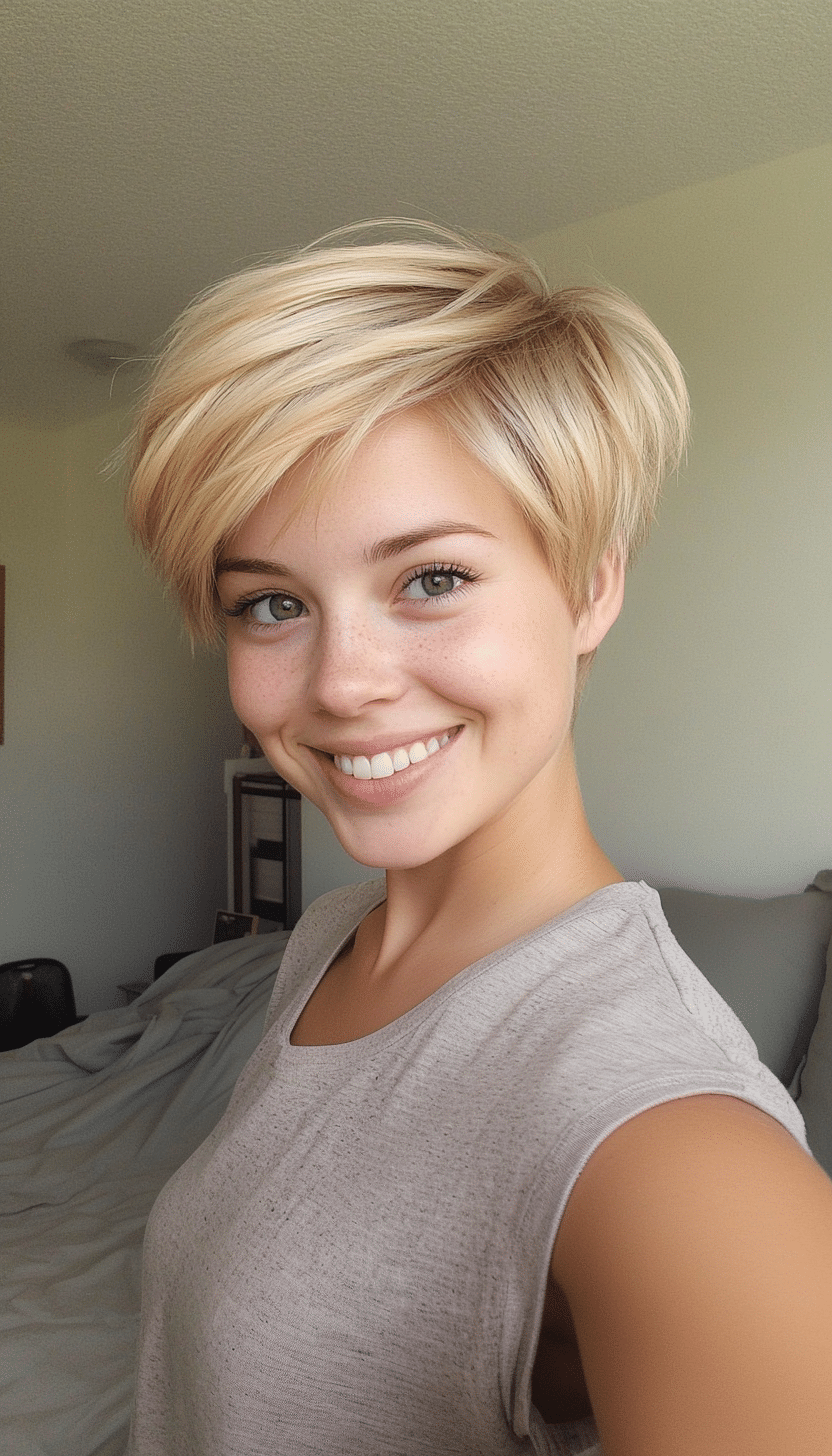 14. Honey Blonde Short Pixie (Very Short Pixie Haircuts) - Very Short Pixie Haircuts