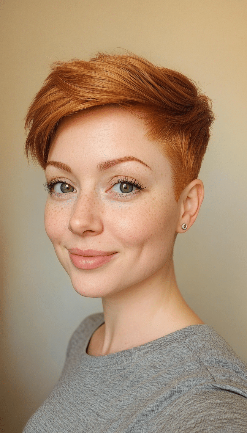 18. Ginger Tapered Pixie (Very Short Pixie Haircuts) - Very Short Pixie Haircuts