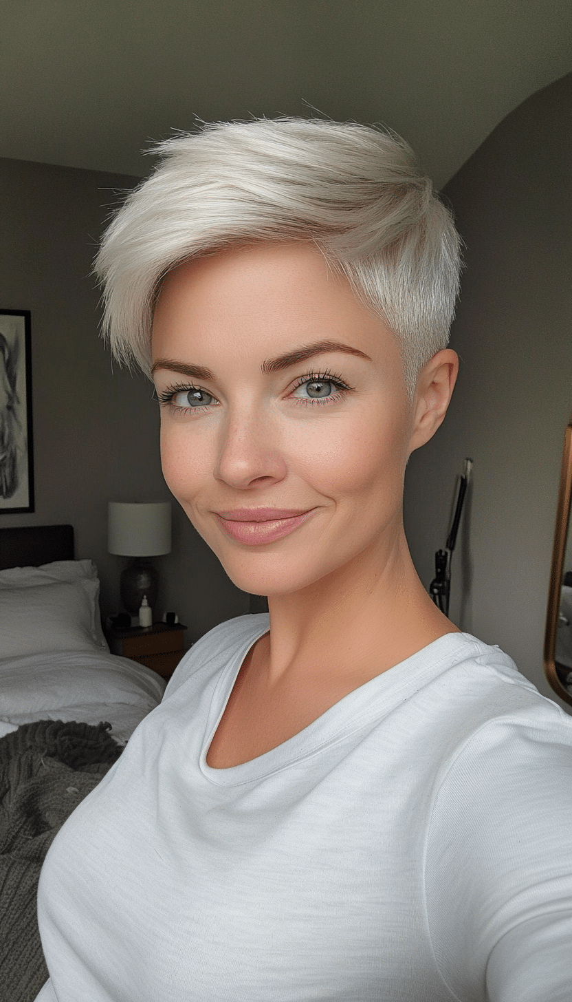 19. Platinum Pixie with Soft Layers (Very Short Pixie Haircuts) - Very Short Pixie Haircuts