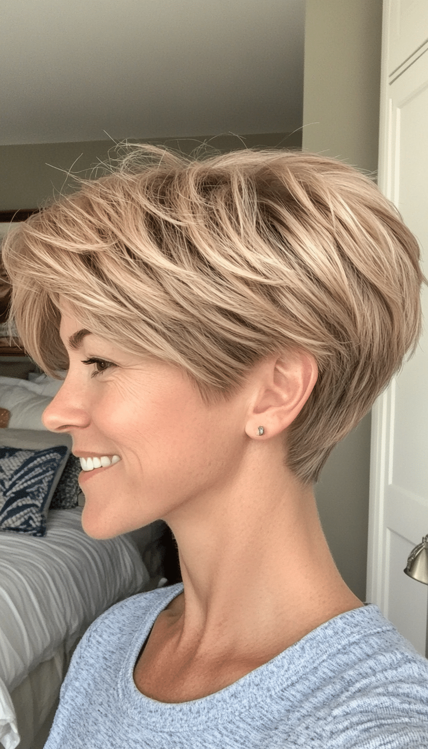 22. Sandy Blonde Textured Pixie (Very Short Pixie Haircuts) - Very Short Pixie Haircuts