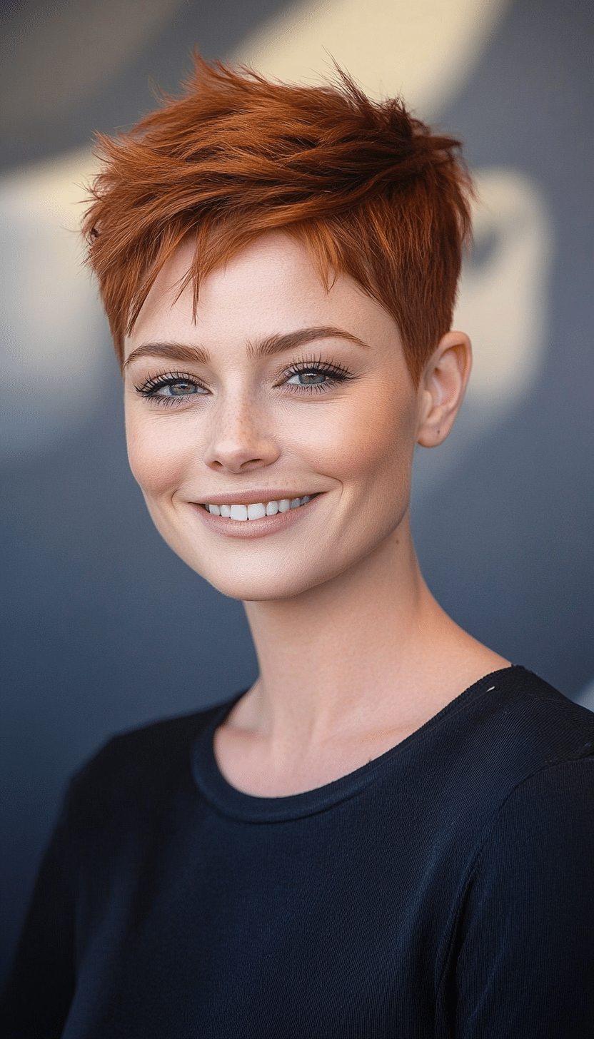 26. Ultra-short Auburn Pixie (Very Short Pixie Haircuts) - Very Short Pixie Haircuts