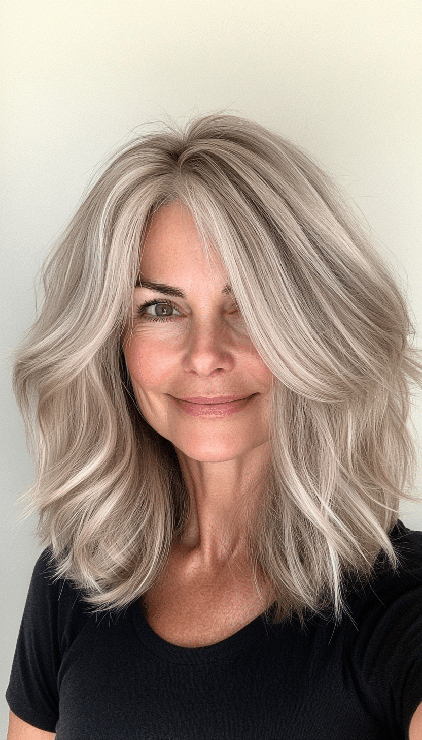 26. Sandy Blonde Shag (Cool Hairstyles For Older Women) - Cool Hairstyles For Older Women