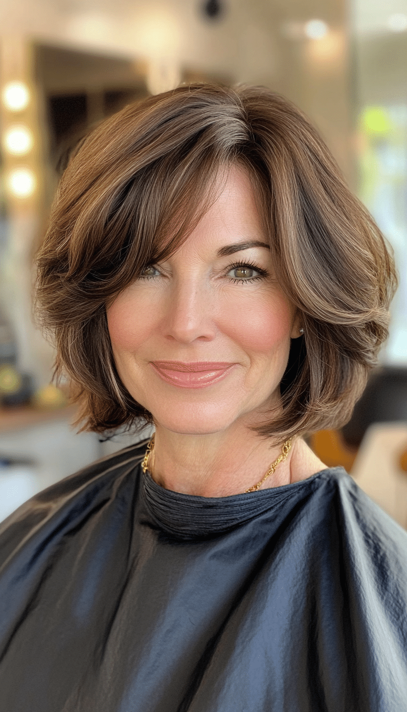 8. Soft Brunette Short Shag (Short Haircuts For Women Over 60 With Fine Hair) - Short Haircuts For Women Over 60 With Fine Hair