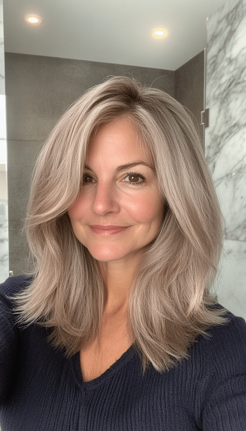 12. Ashen Whisper Cut (Shag Haircuts For Women Over 60) - Shag Haircuts For Women Over 60