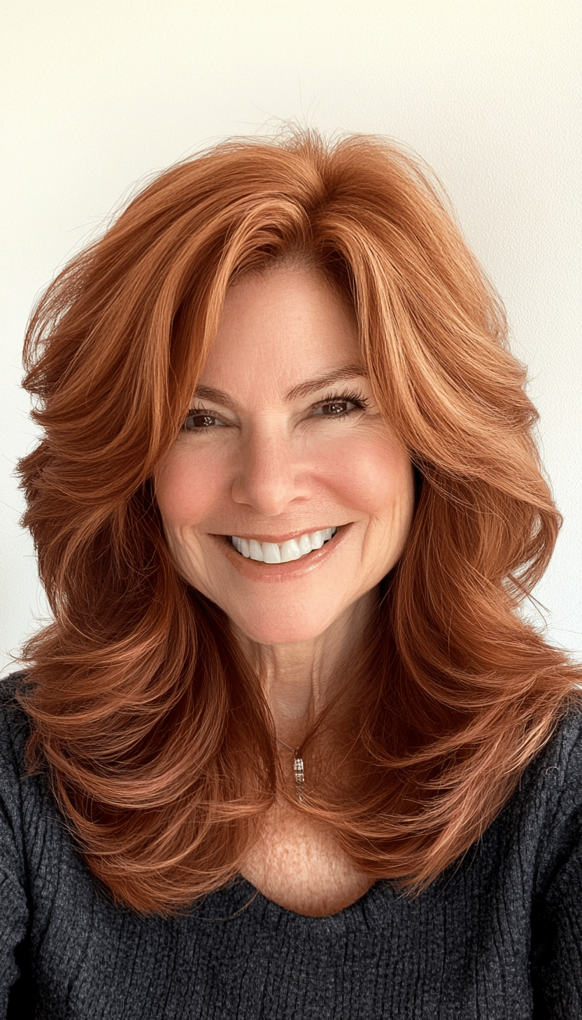 15. Cinnamon Spice Volume (Shag Haircuts For Women Over 60) - Shag Haircuts For Women Over 60