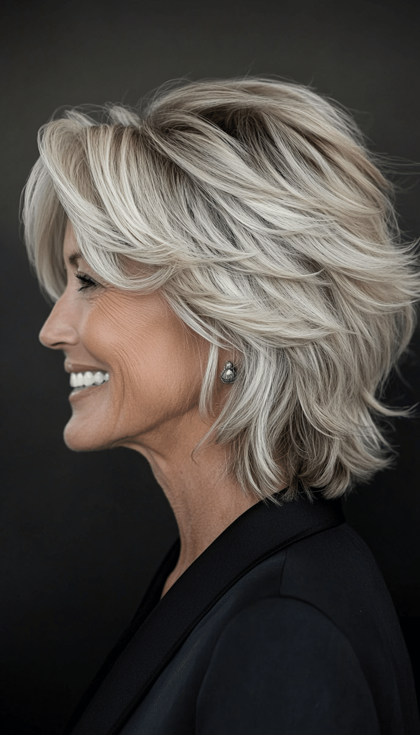 17. Ivory Mist Shape (Shag Haircuts For Women Over 60) - Shag Haircuts For Women Over 60