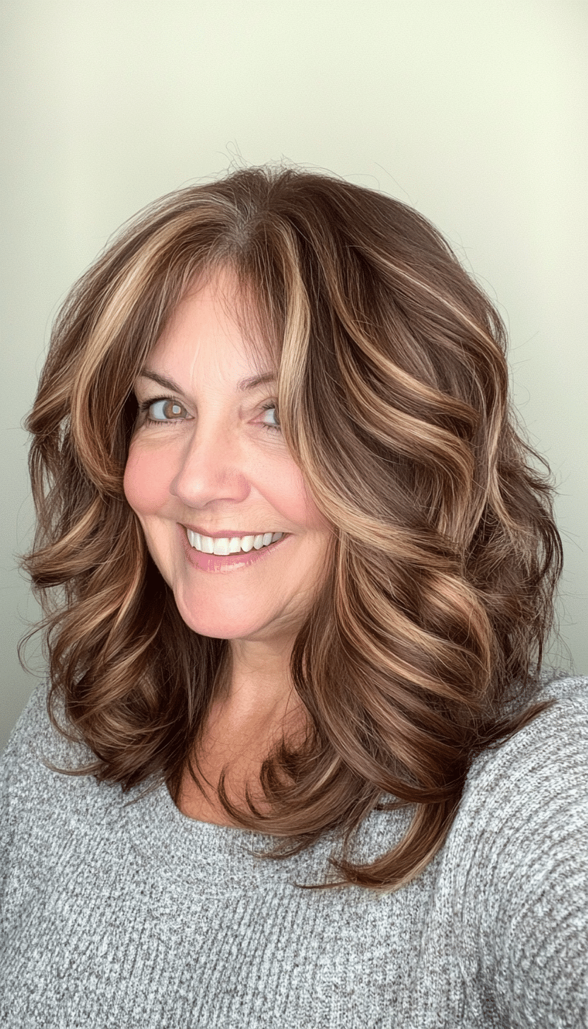 20. Mocha Swirls (Shag Haircuts For Women Over 60) - Shag Haircuts For Women Over 60
