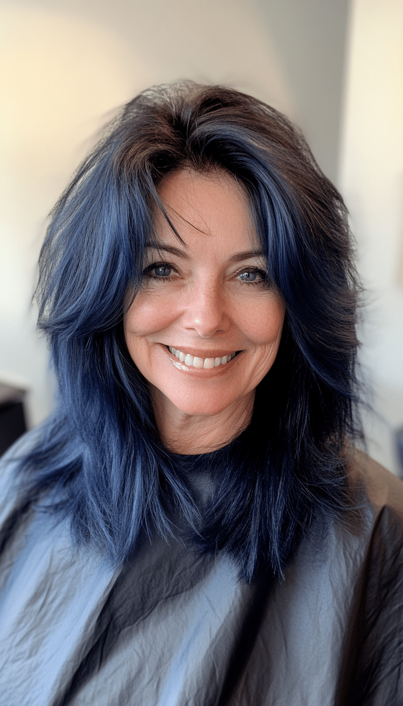 23. Sapphire Depths (Shag Haircuts For Women Over 60) - Shag Haircuts For Women Over 60