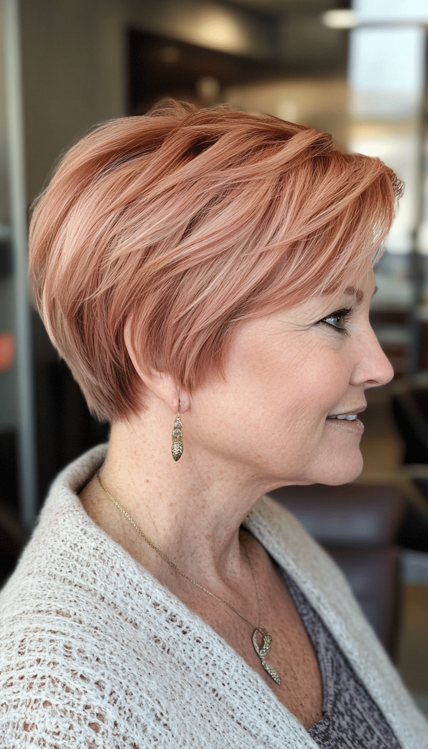 25. Strawberry Blonde Soft Crop (Short Haircuts For Older Women With Fine Hair) - Short Haircuts For Older Women With Fine Hair
