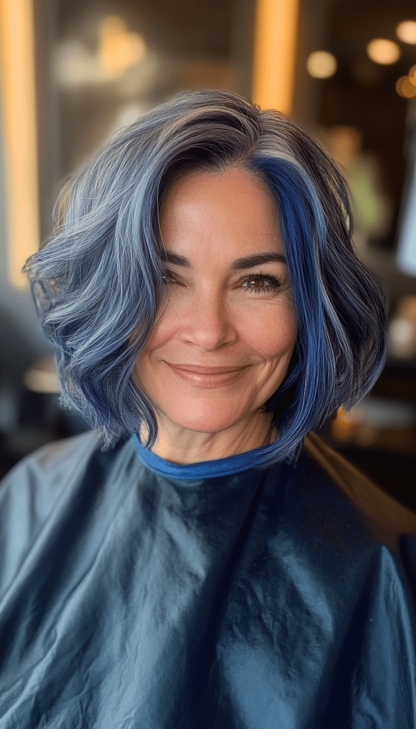 15. Midnight Magic (Shorter Haircuts For Older Women) - Shorter Haircuts For Older Women