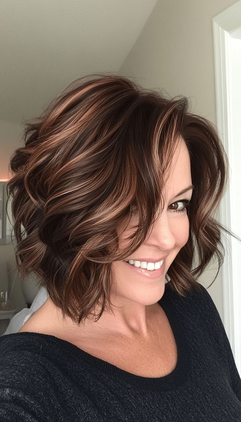 26. Chocolate Swirl (Shorter Haircuts For Older Women) - Shorter Haircuts For Older Women