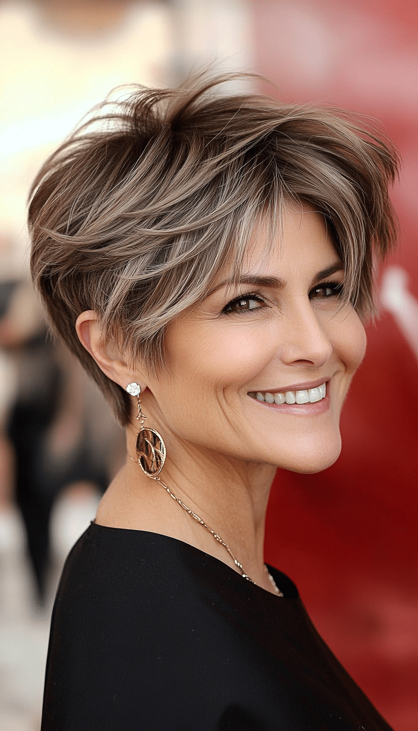 27. Mocha Frost (Shorter Haircuts For Older Women) - Shorter Haircuts For Older Women