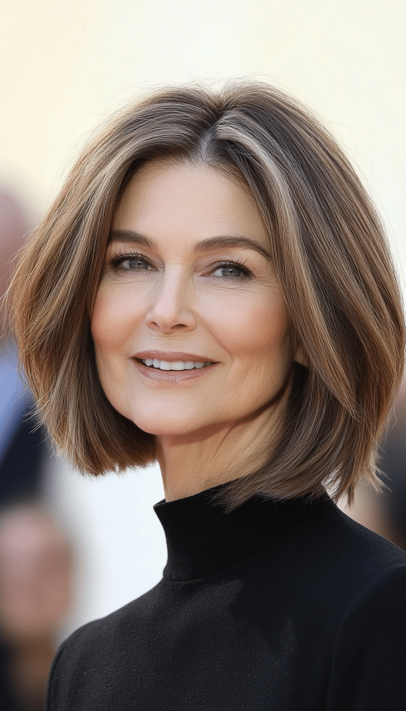20. Asymmetrical Cut - Light Brown (Trendy Haircuts For Women Over 50) - Trendy Haircuts For Women Over 50